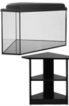 Hjørner Aqvarium 64 liter med bord/låge med lampe
